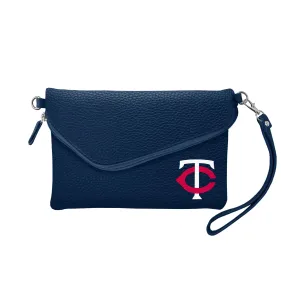 Minnesota Twins Fold Over Crossbody Pebble