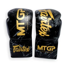 MTGP X Fairtex Black or White Pattern Lace-Up Boxing Gloves