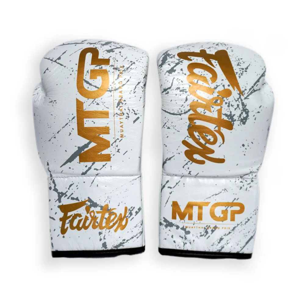 MTGP X Fairtex Black or White Pattern Lace-Up Boxing Gloves