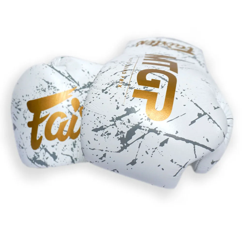 MTGP X Fairtex Black or White Pattern Lace-Up Boxing Gloves