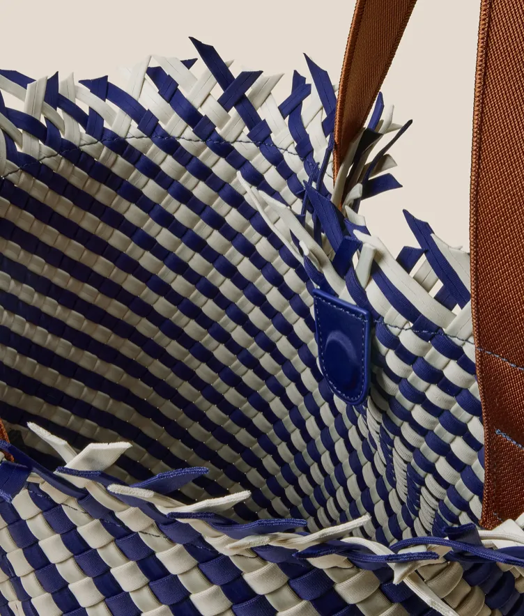 NAGHEDI - Havana Medium Tote STRIPED VENICE