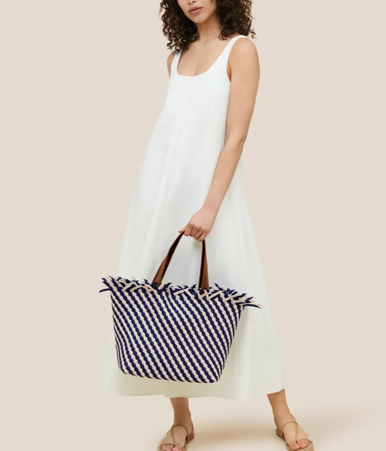NAGHEDI - Havana Medium Tote STRIPED VENICE