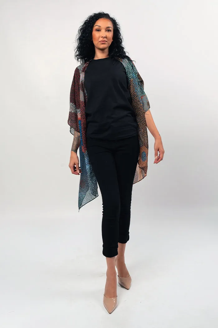 Ngarlikurlangu (Circles) Chiffon Shawl