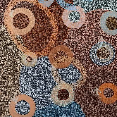 Ngarlikurlangu (Circles) Chiffon Shawl