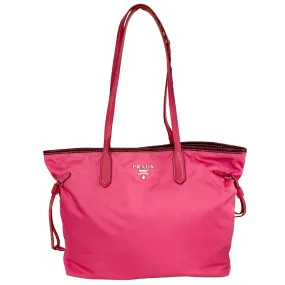 Nylon Pink Tote Bag
