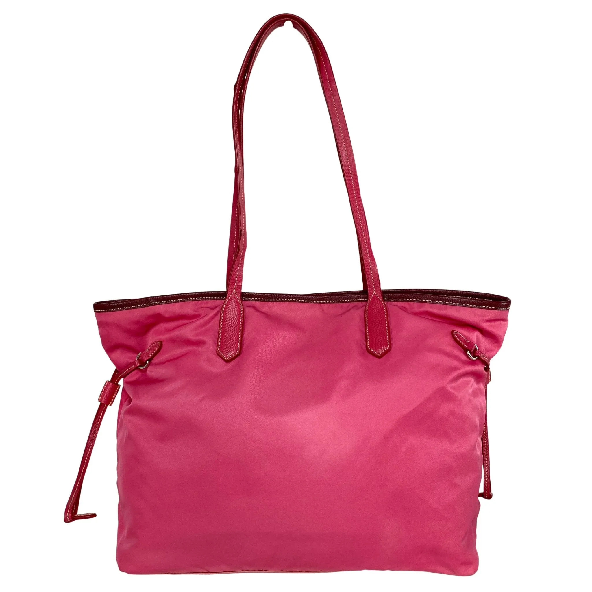 Nylon Pink Tote Bag