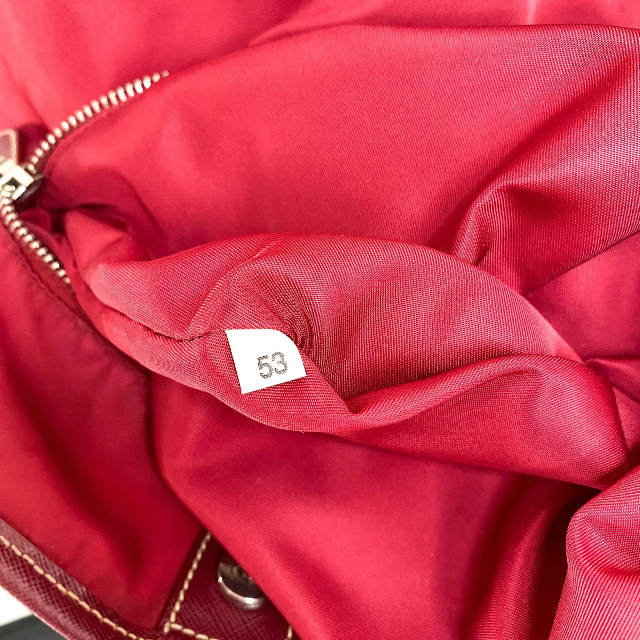 Nylon Pink Tote Bag