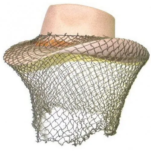 Olive Green Cotton Fly Veil
