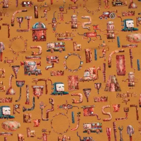 Organic Knit - GOTS - Robotic - Ochre