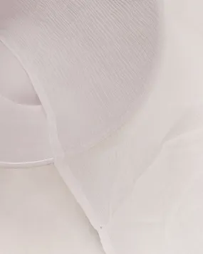 Platinum Pure Silk Chiffon Fabric