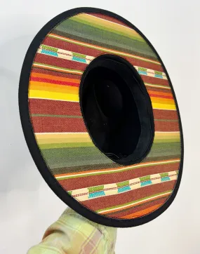 Pretty Pleasant Black Sangria Serape Hat