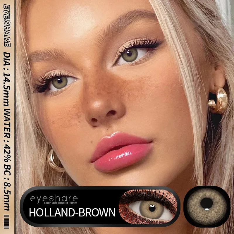 Qfdian Holland Brown 1 Day Use I 14.5mm,10 Pcs=5Pair