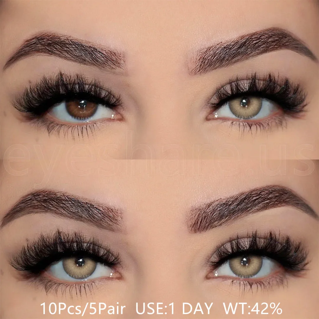 Qfdian Holland Brown 1 Day Use I 14.5mm,10 Pcs=5Pair