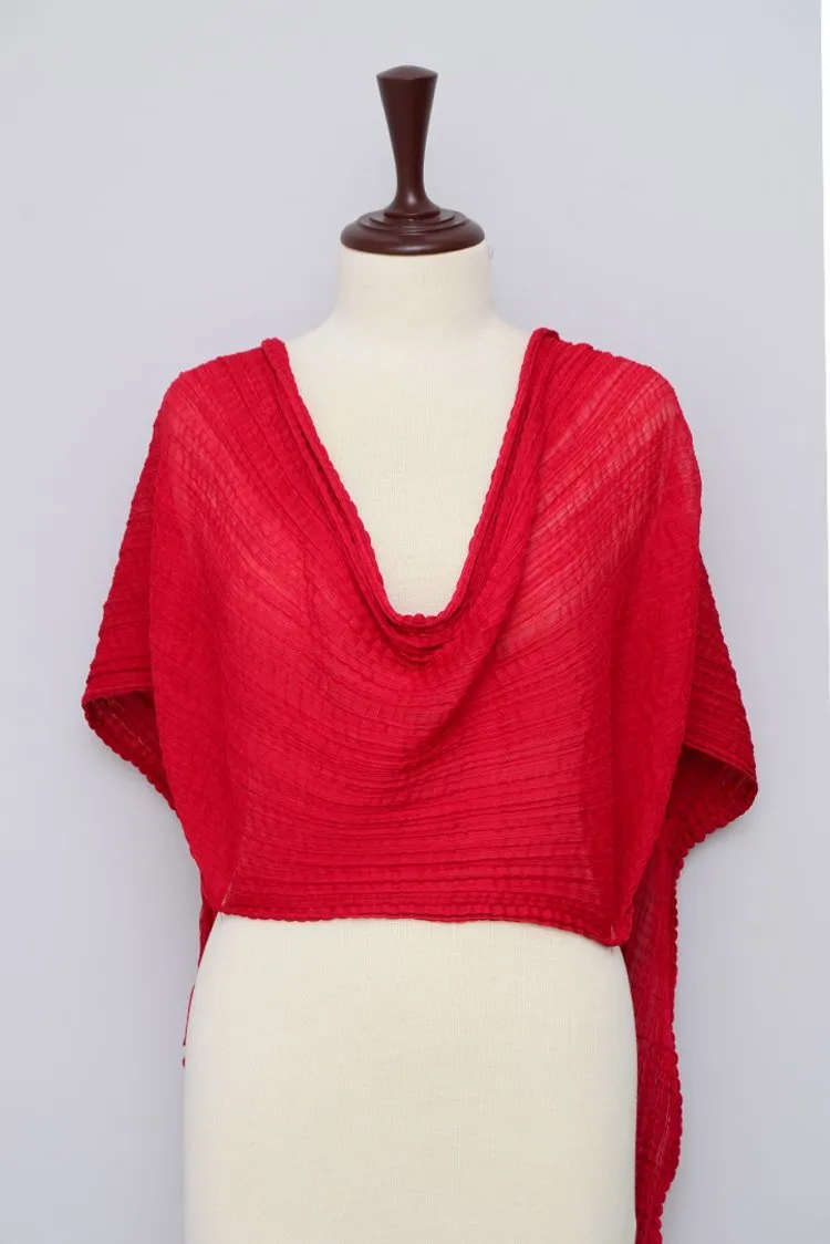 Raja Sahib nkle Chiffon Dupatta Red