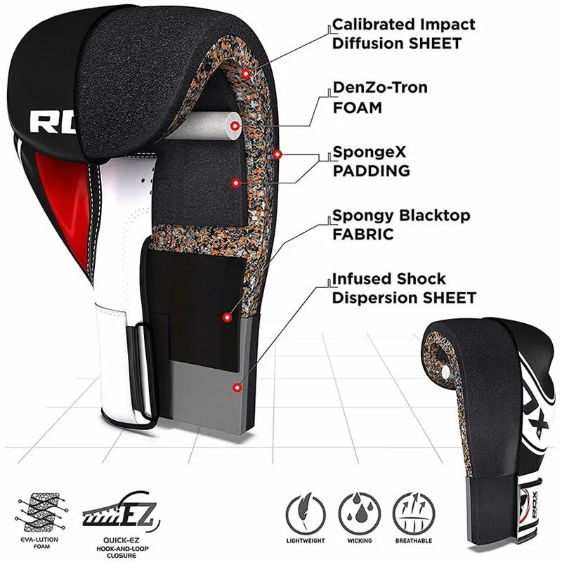 RDX Boxing Gloves Kids White/Black