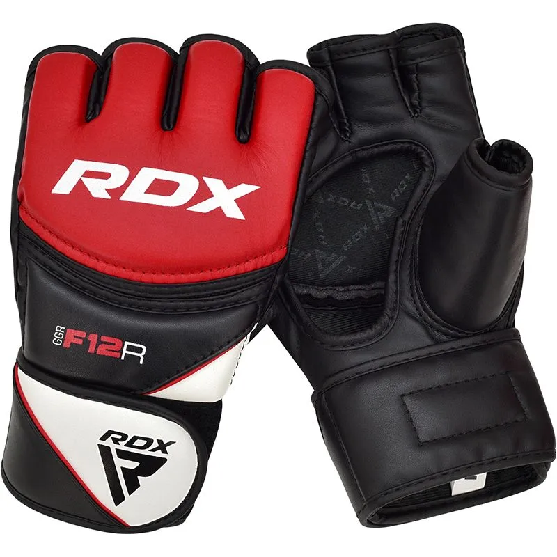 RDX F12 MMA Grappling Gloves - Red