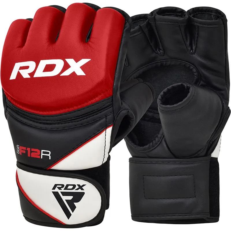 RDX F12 MMA Grappling Gloves - Red