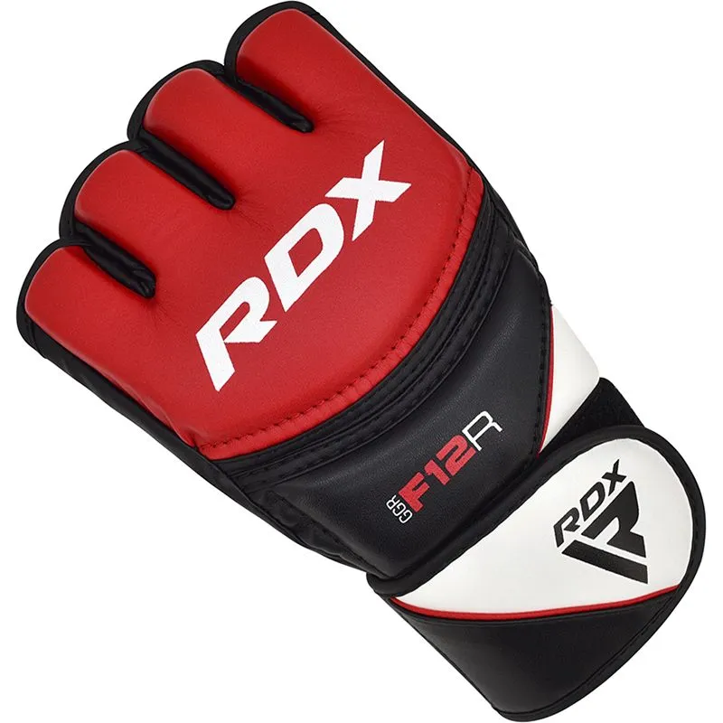 RDX F12 MMA Grappling Gloves - Red