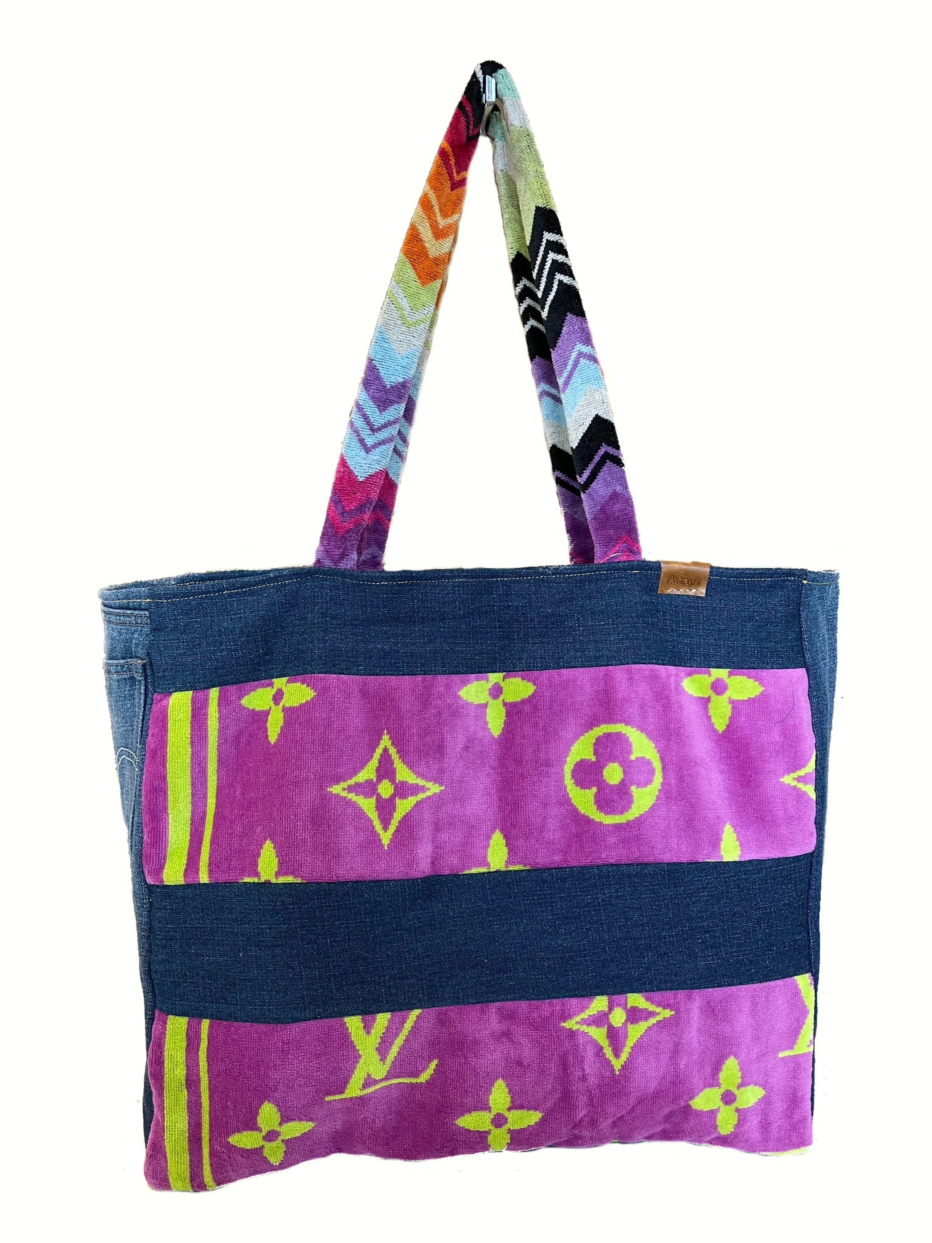 Resort Beach Tote-Medium Wash Magenta Pink