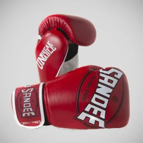 Sandee Cool-Tec 3-Tone Kids Boxing Gloves Red/White/Black
