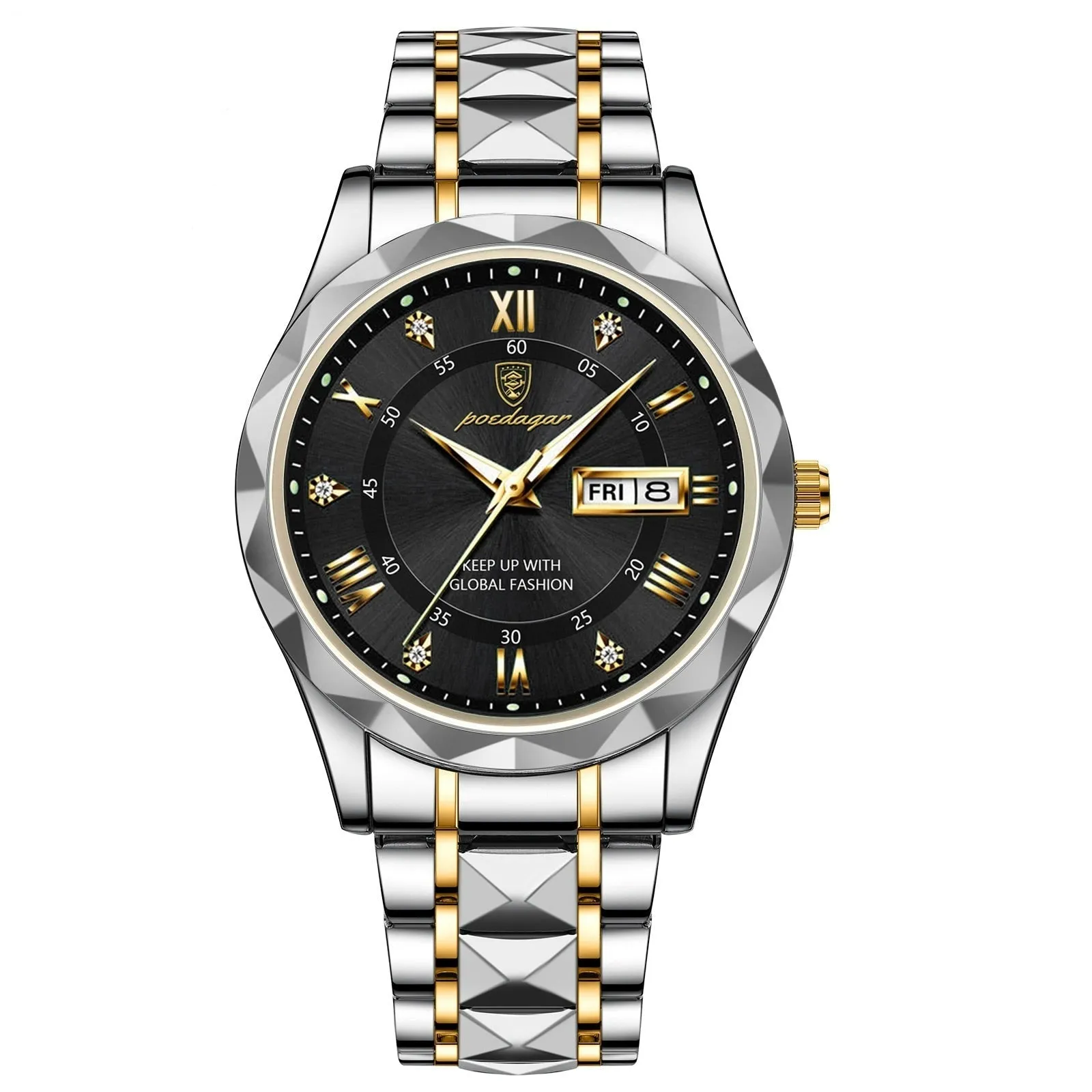 SASHA® Men´s Luxury Golden & Silver Watch