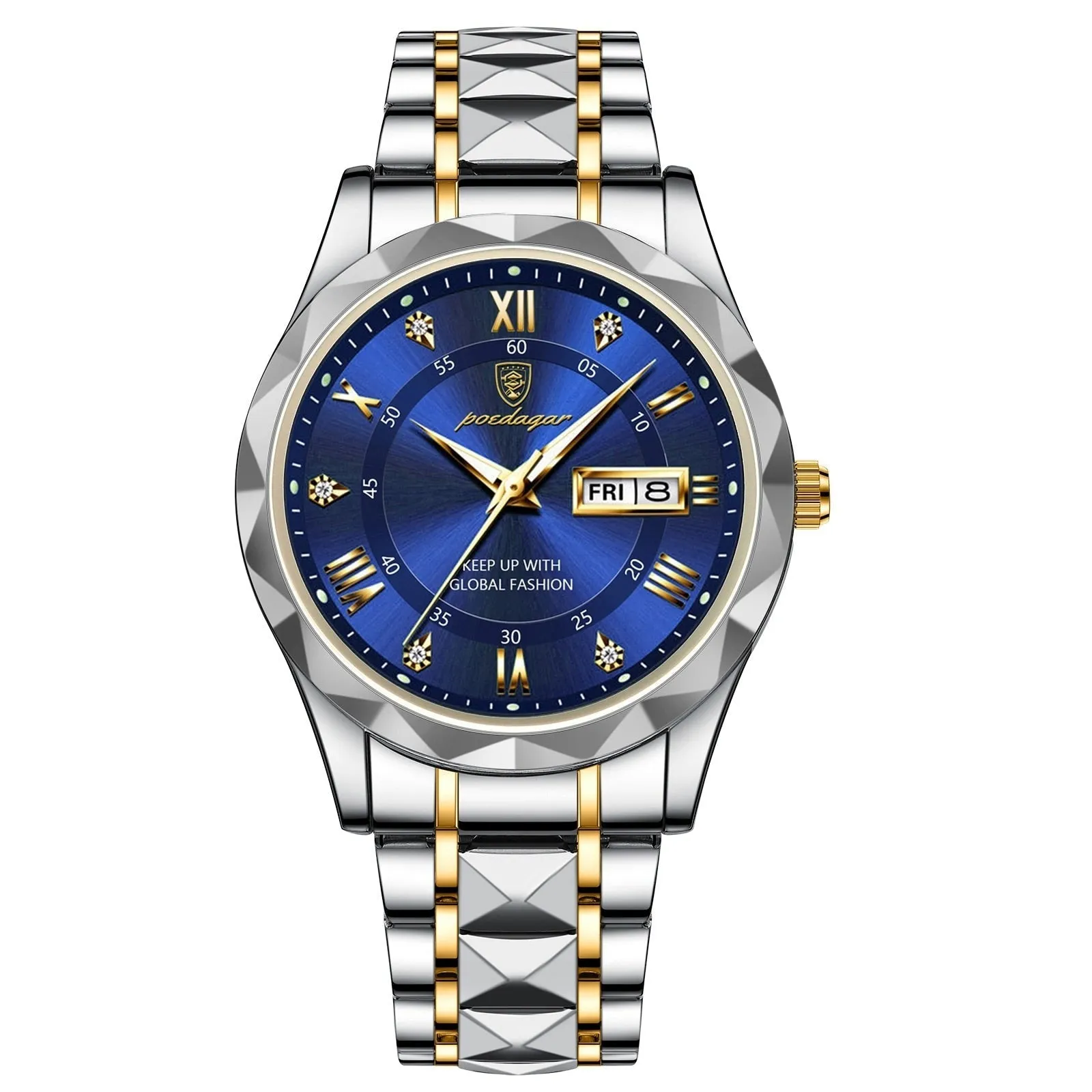 SASHA® Men´s Luxury Golden & Silver Watch