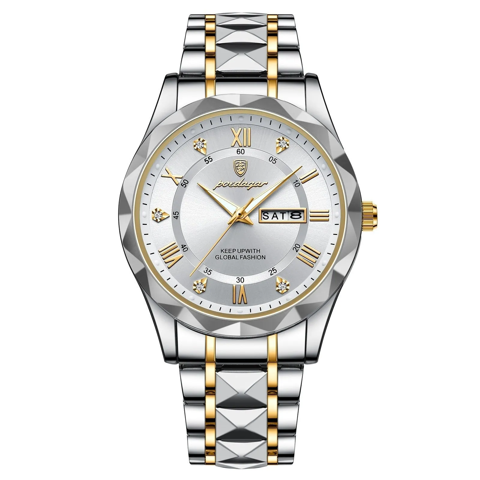 SASHA® Men´s Luxury Golden & Silver Watch