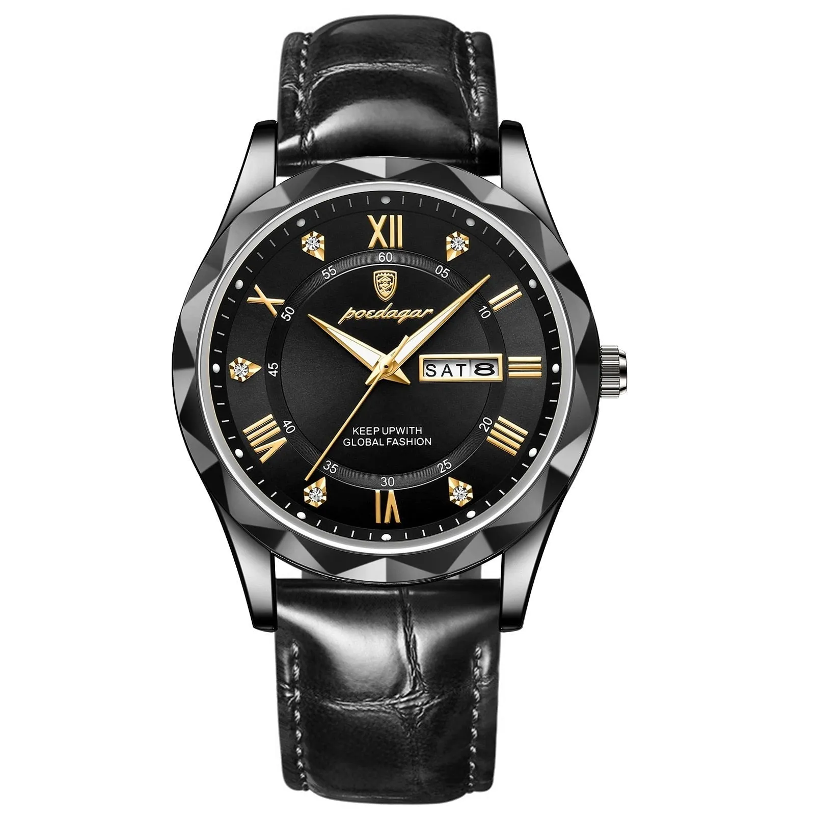 SASHA® Men´s Luxury Golden & Silver Watch