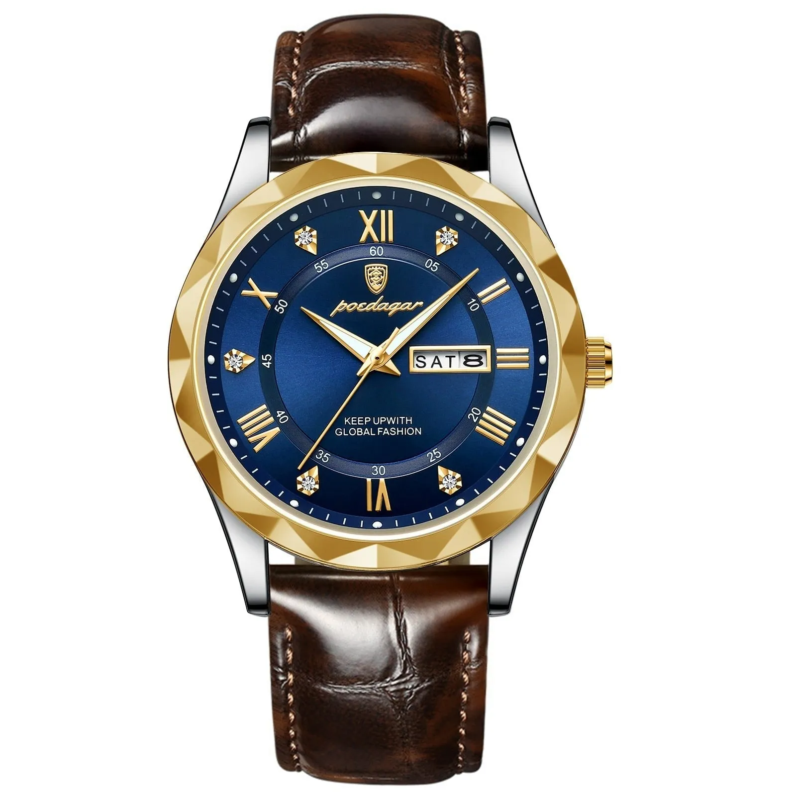 SASHA® Men´s Luxury Golden & Silver Watch