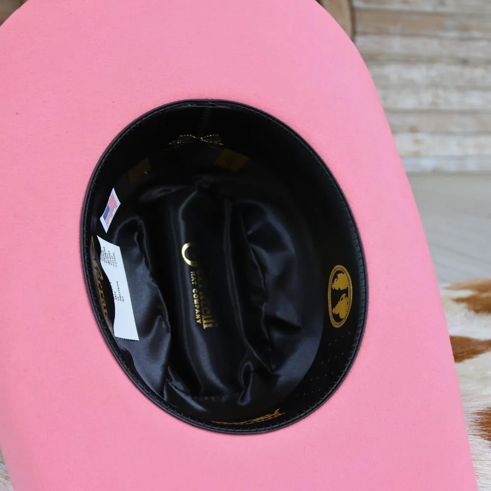Serratelli Pink Wool Cowboy Hat