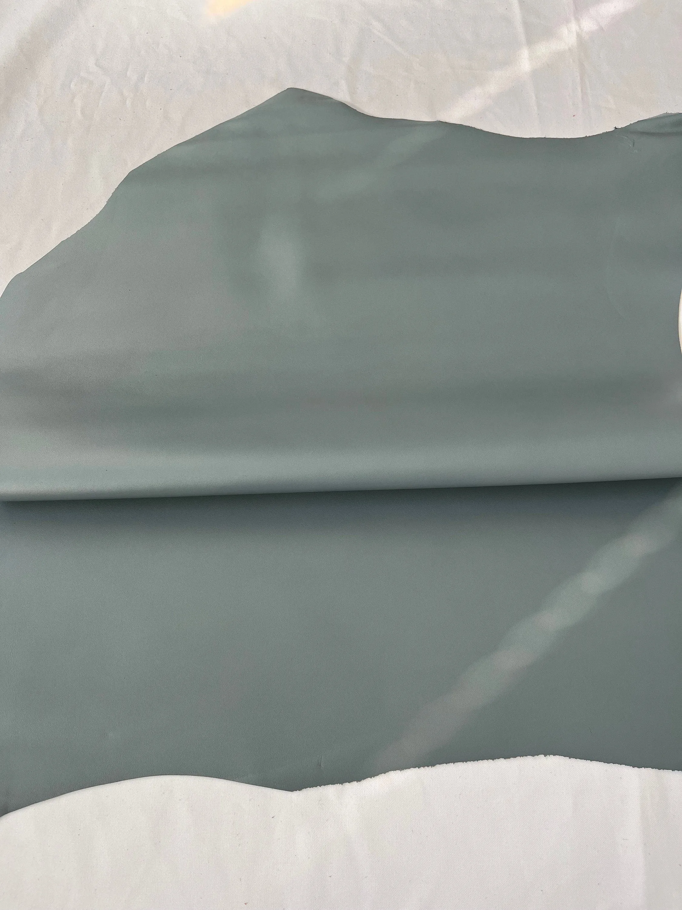 Sheep leather color warm Grey, nappa lambskin genuine leather hide for crafts, thick. 1,0mm (2 1/2oz)