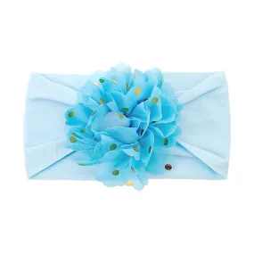 Spring Summer Lace Mesh Flower Turban Headbands