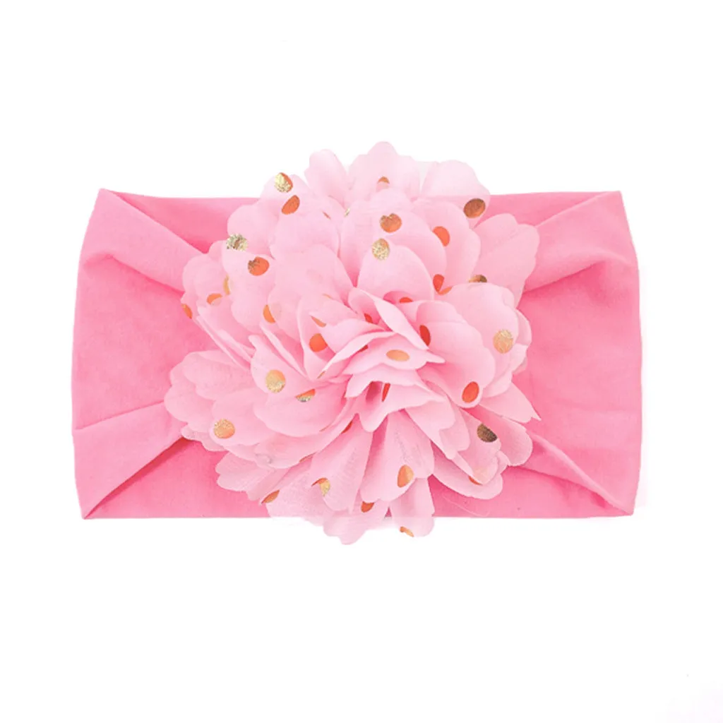 Spring Summer Lace Mesh Flower Turban Headbands