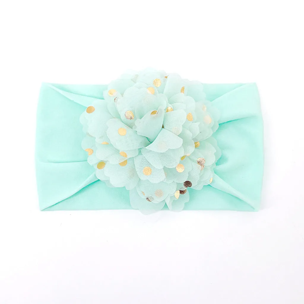 Spring Summer Lace Mesh Flower Turban Headbands