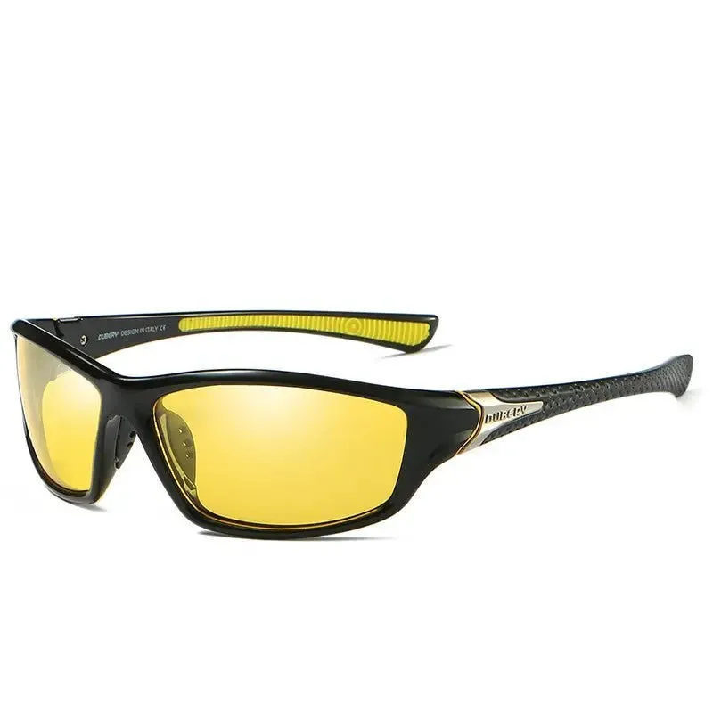 Square Sports Sunglasses Men with Polarized Lenses & UV400 Protection
