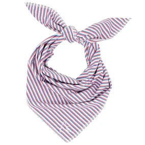 The Spacious Skies Heather Stripe | Performance Bandana | The Spacious Skies Heather Stripe - Classic Red/Ocean Blue/White
