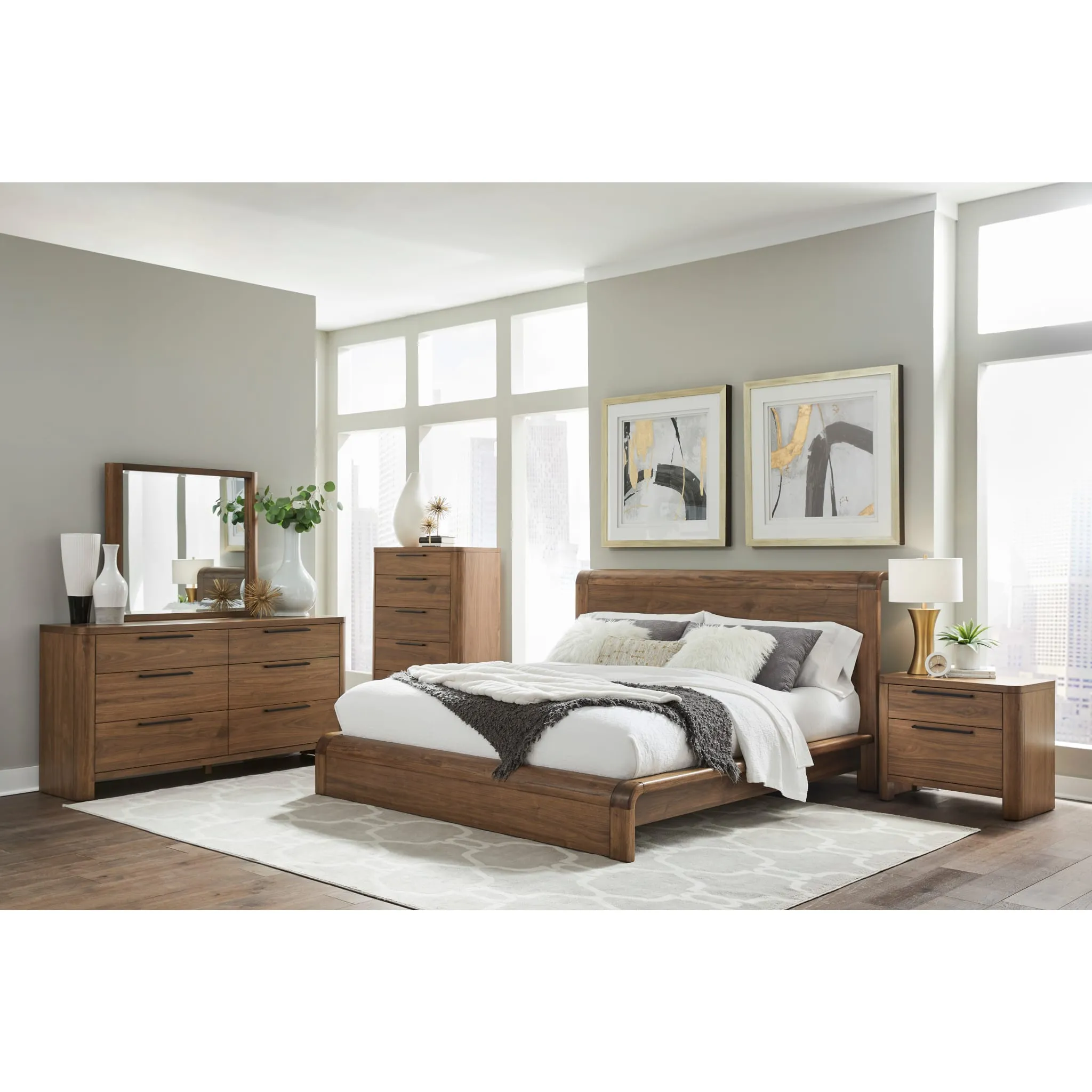 Totes Six Drawer Dresser in English Walnut