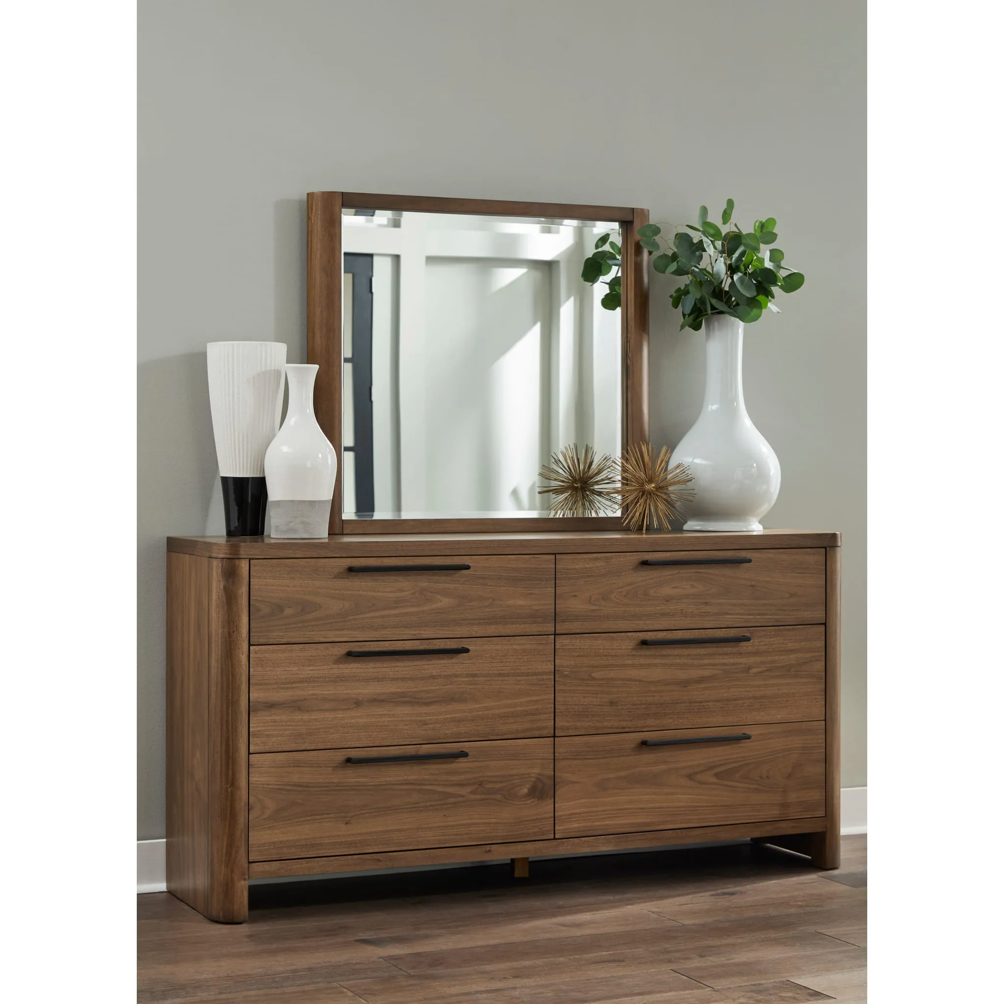 Totes Six Drawer Dresser in English Walnut