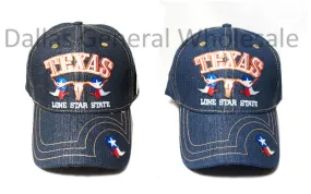 TX Lone Star State Denim Caps Wholesale