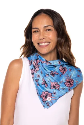 Unisex Virasana Performance Sun Bandana  |  Clear Sky Blue TROPICAL DAZE