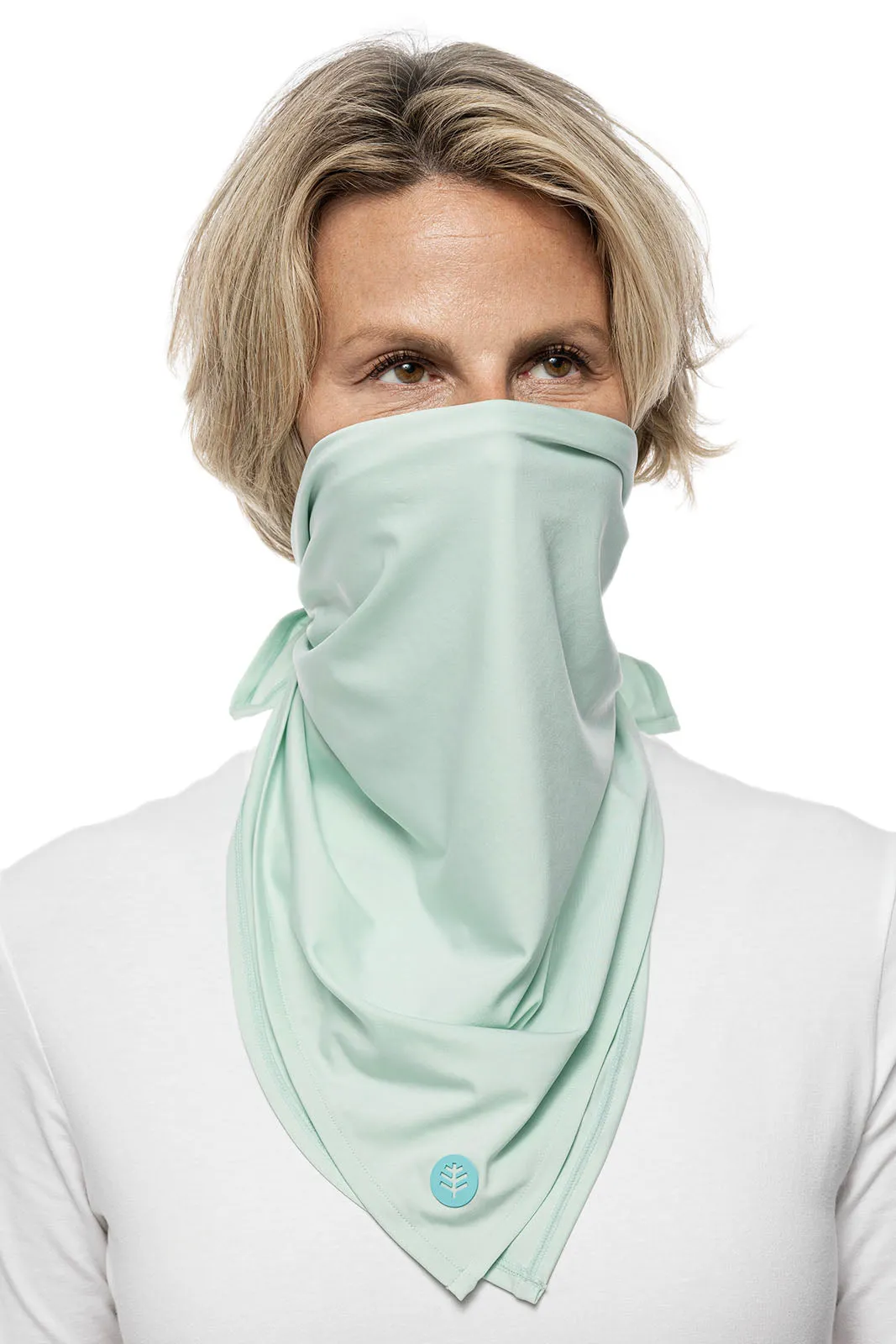 Unisex Virasana Performance Sun Bandana  |  Misty Aqua