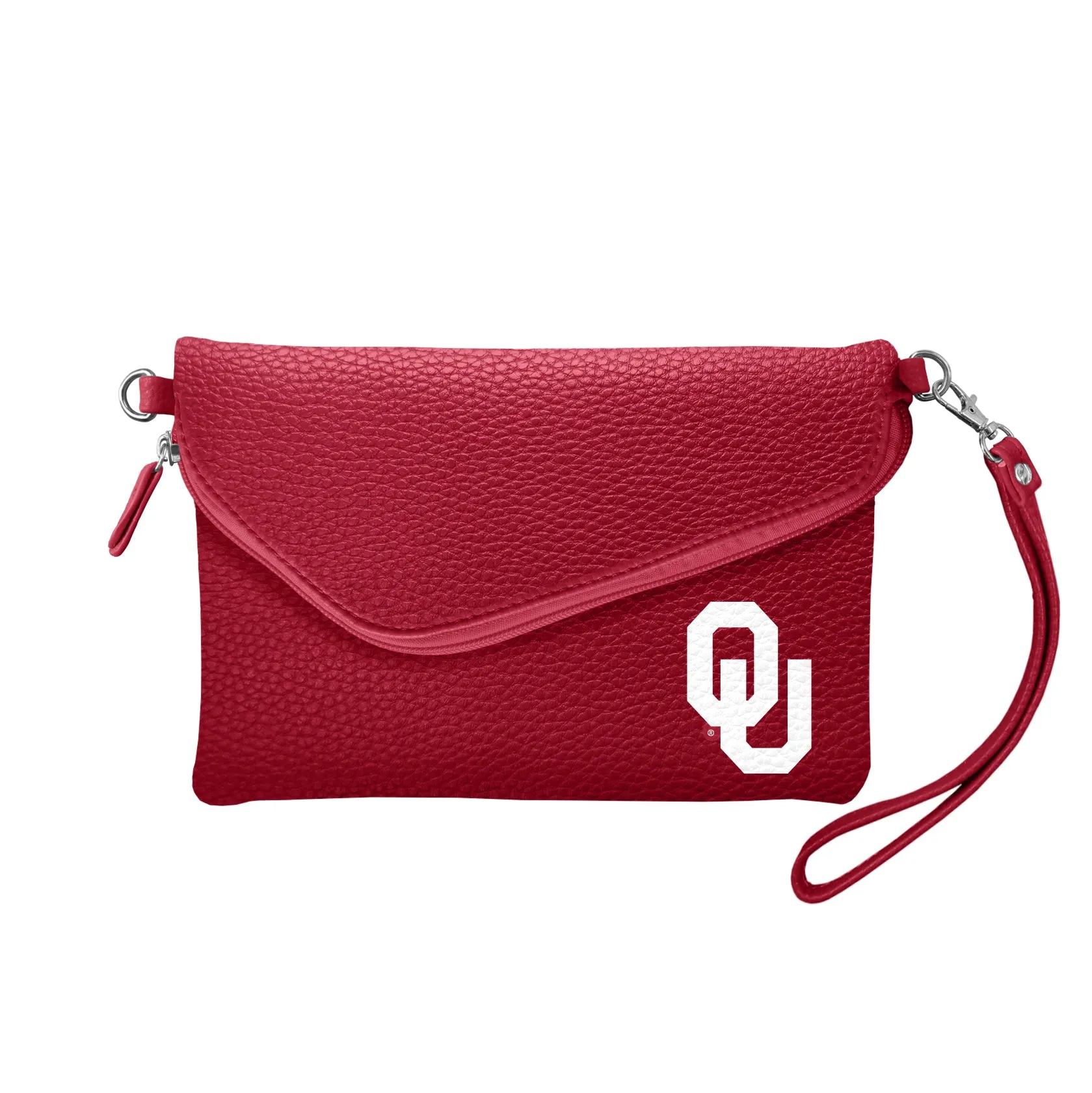 University of Oklahoma Fold Over Crossbody Pebble