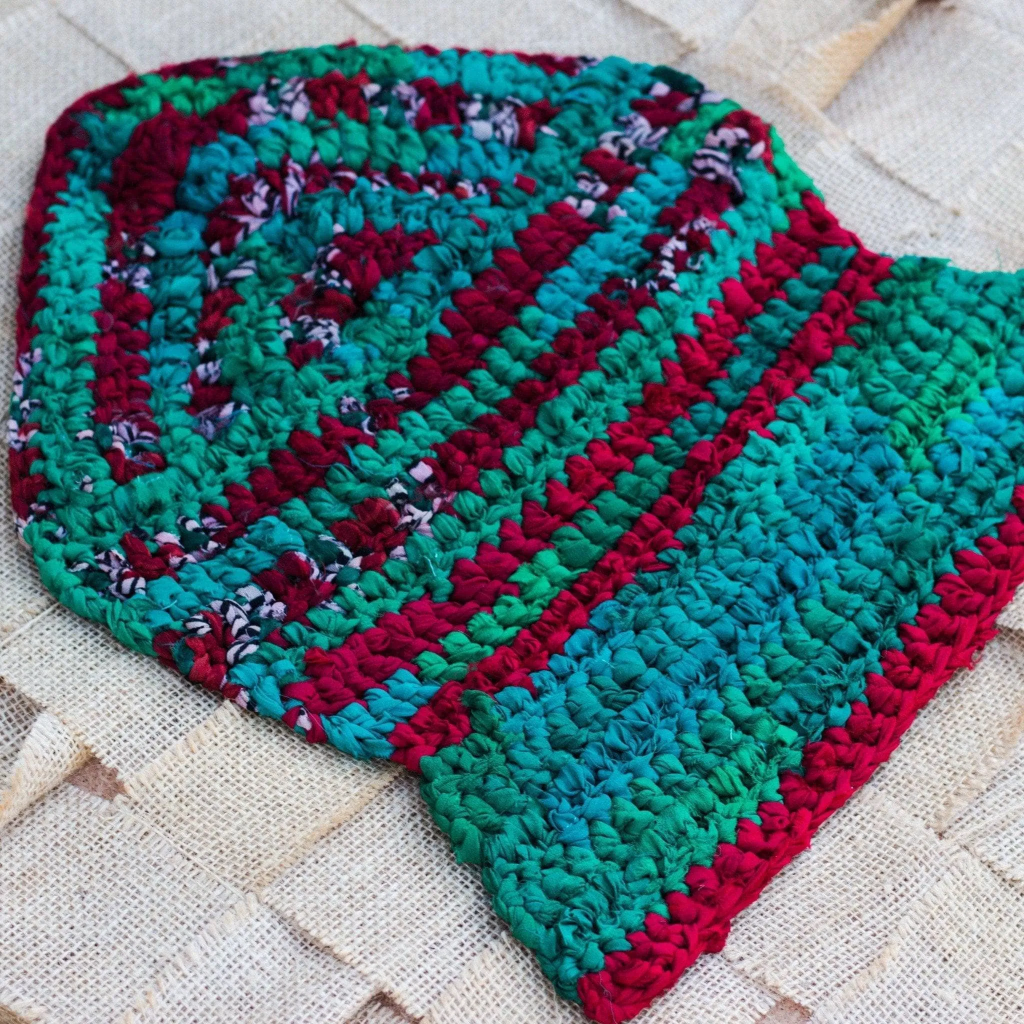 Vibrant Crochet Chiffon Clutch Kit