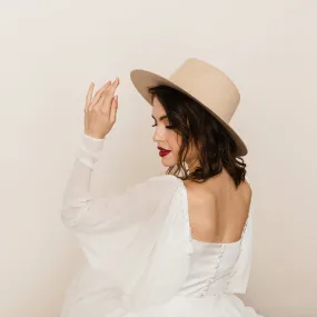 Wool Bridal Hat - Cypress