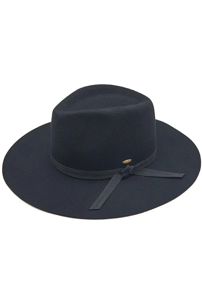 Wool wide brim hats-adjustable hat band