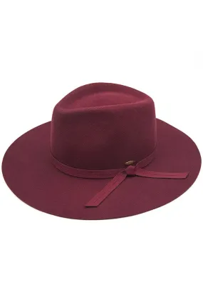Wool wide brim hats-adjustable hat band