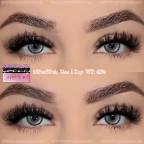 Yeknu Denmark Gray 1 Day Use I 14.2mm,10 Pcs=5Pair