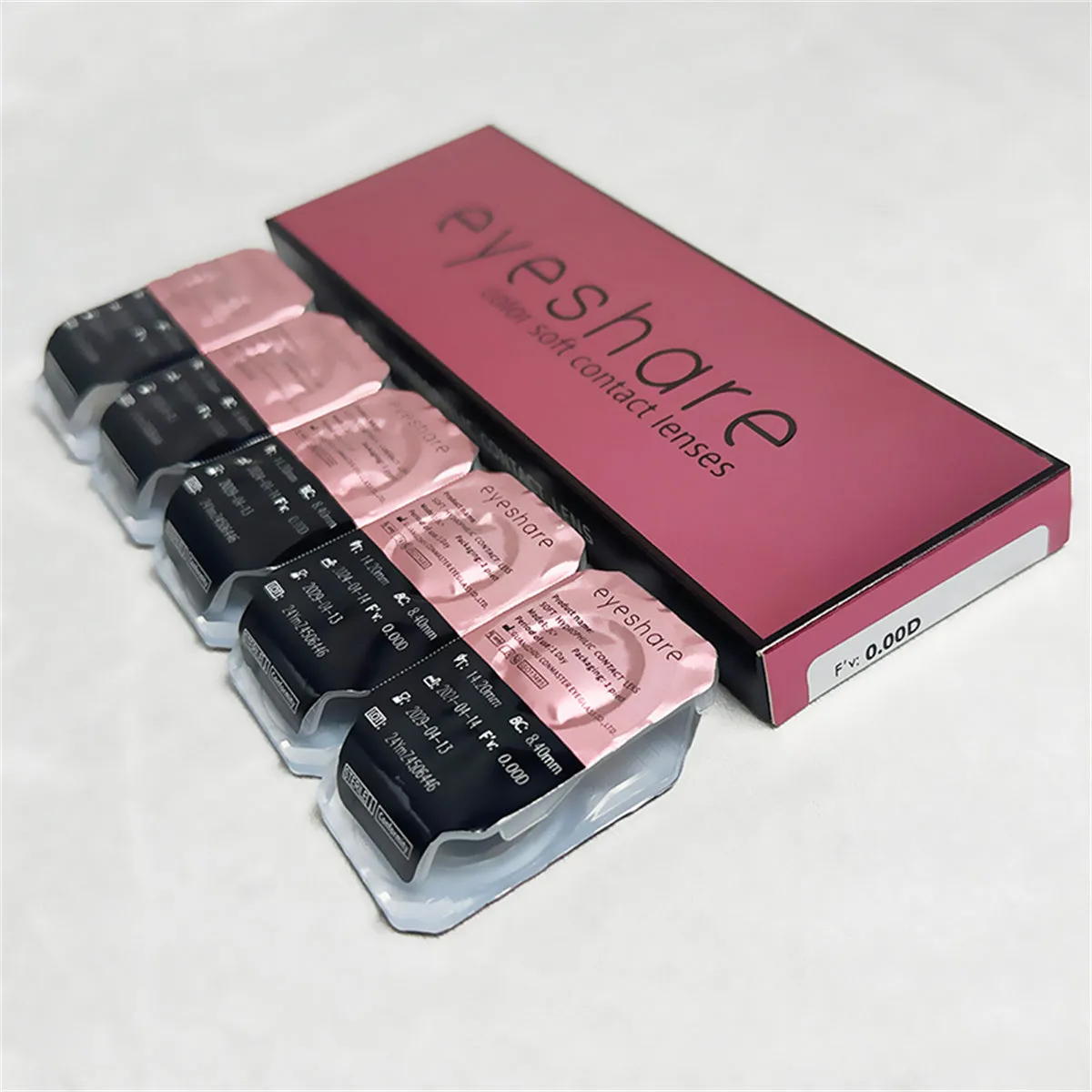Yeknu Denmark Gray 1 Day Use I 14.2mm,10 Pcs=5Pair