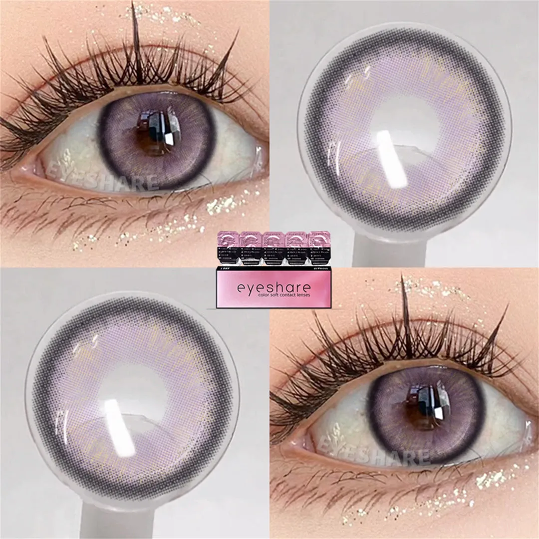 Yeknu Denmark Purple 1 Day Use I 14.2mm,10 Pcs=5Pair